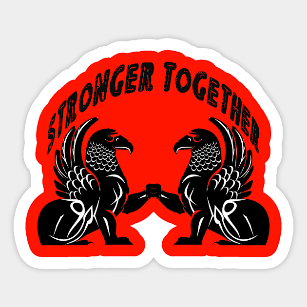 STRONGgER TOGETHEeR Sticker by moonlight2002